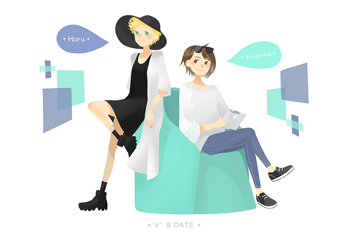 小清新都市插畫唯美人物設(shè)計(jì)3